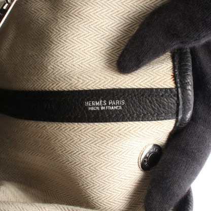 ガーデンパーティTPM ハンドバッグ トートバッグ ネゴンダ ブラック シルバー金具 □P刻印 エルメス バッグ HERMES