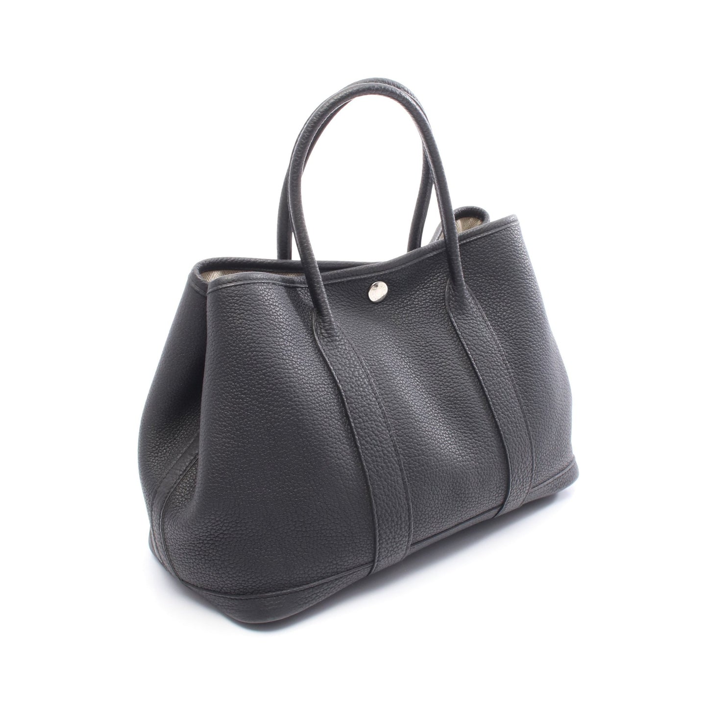 ガーデンパーティTPM ハンドバッグ トートバッグ ネゴンダ ブラック シルバー金具 □P刻印 エルメス バッグ HERMES
