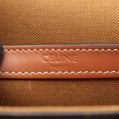 フォルコ ミディアムバッグ トリオンフ ショルダーバッグ PVC レザー ブラック ブラウン セリーヌ バッグ CELINE