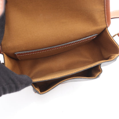 フォルコ ミディアムバッグ トリオンフ ショルダーバッグ PVC レザー ブラック ブラウン セリーヌ バッグ CELINE