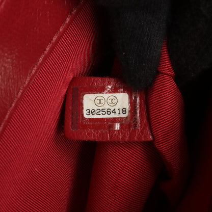 19 ディズヌフ マトラッセ チェーンショルダーバッグ レザー レッド コンビ金具 シャネル バッグ CHANEL