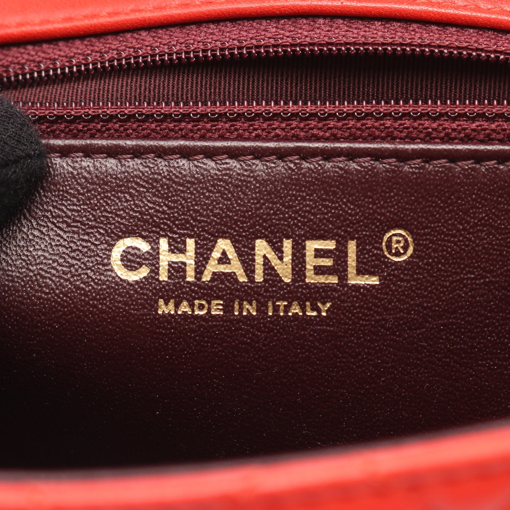 マトラッセ Wチェーンショルダーバッグ ラムスキン レッド グレー ゴールド金具 バイカラー シャネル バッグ CHANEL