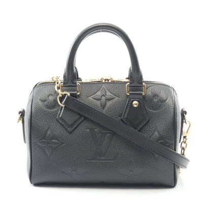 スピーディ バンドリエール 20 モノグラムアンプラント ハンドバッグ レザー ブラック 2WAY ルイヴィトン バッグ LOUIS VUITTON