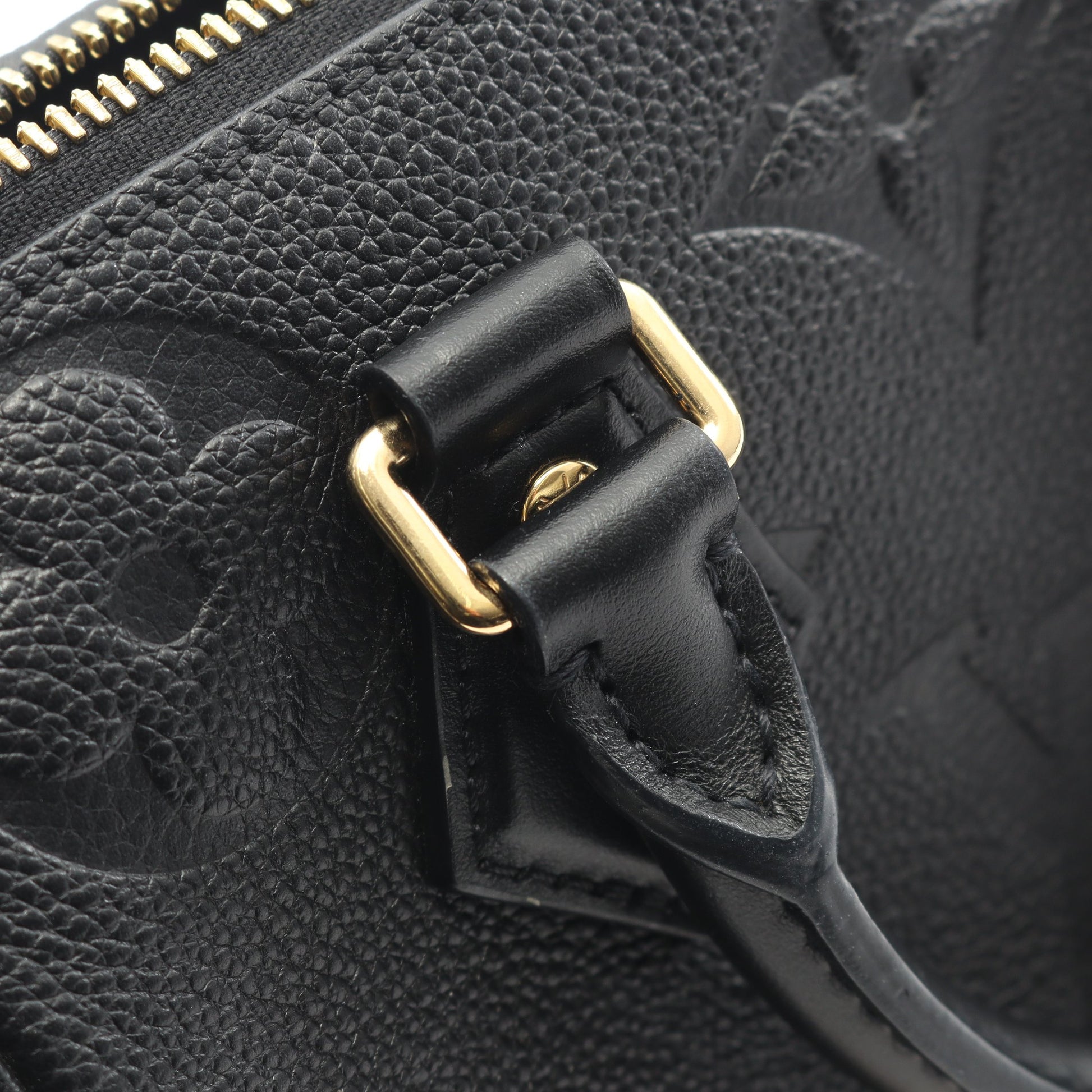 スピーディ バンドリエール 20 モノグラムアンプラント ハンドバッグ レザー ブラック 2WAY ルイヴィトン バッグ LOUIS VUITTON
