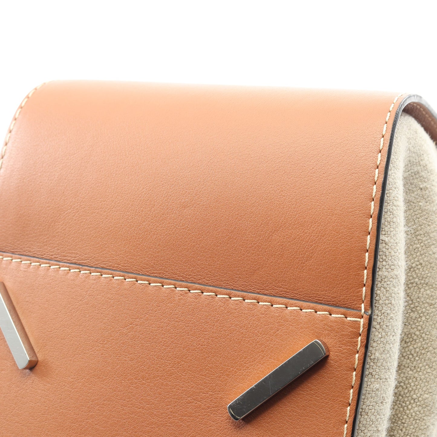 ハンモック ドローストリングバッグ ミディアム ハンドバッグ レザー キャンバス ブラウン ベージュ 2WAY ロエベ バッグ LOEWE