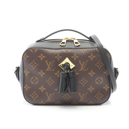 サントンジュ モノグラム ノワール ショルダーバッグ PVC レザー ブラウン ブラック 2WAY ルイヴィトン バッグ LOUIS VUITTON