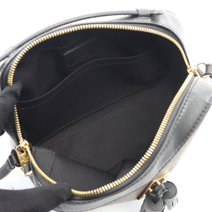 サントンジュ モノグラム ノワール ショルダーバッグ PVC レザー ブラウン ブラック 2WAY ルイヴィトン バッグ LOUIS VUITTON