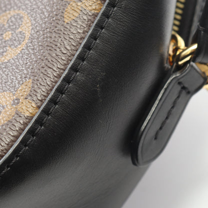 サントンジュ モノグラム ノワール ショルダーバッグ PVC レザー ブラウン ブラック 2WAY ルイヴィトン バッグ LOUIS VUITTON