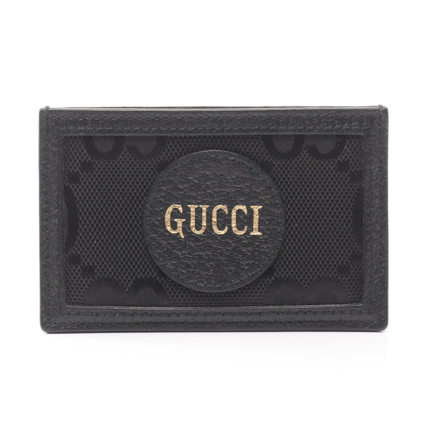 オフ ザ グリッド GG柄 カードケース キャンバス レザー ブラック グッチ 財布・小物 GUCCI
