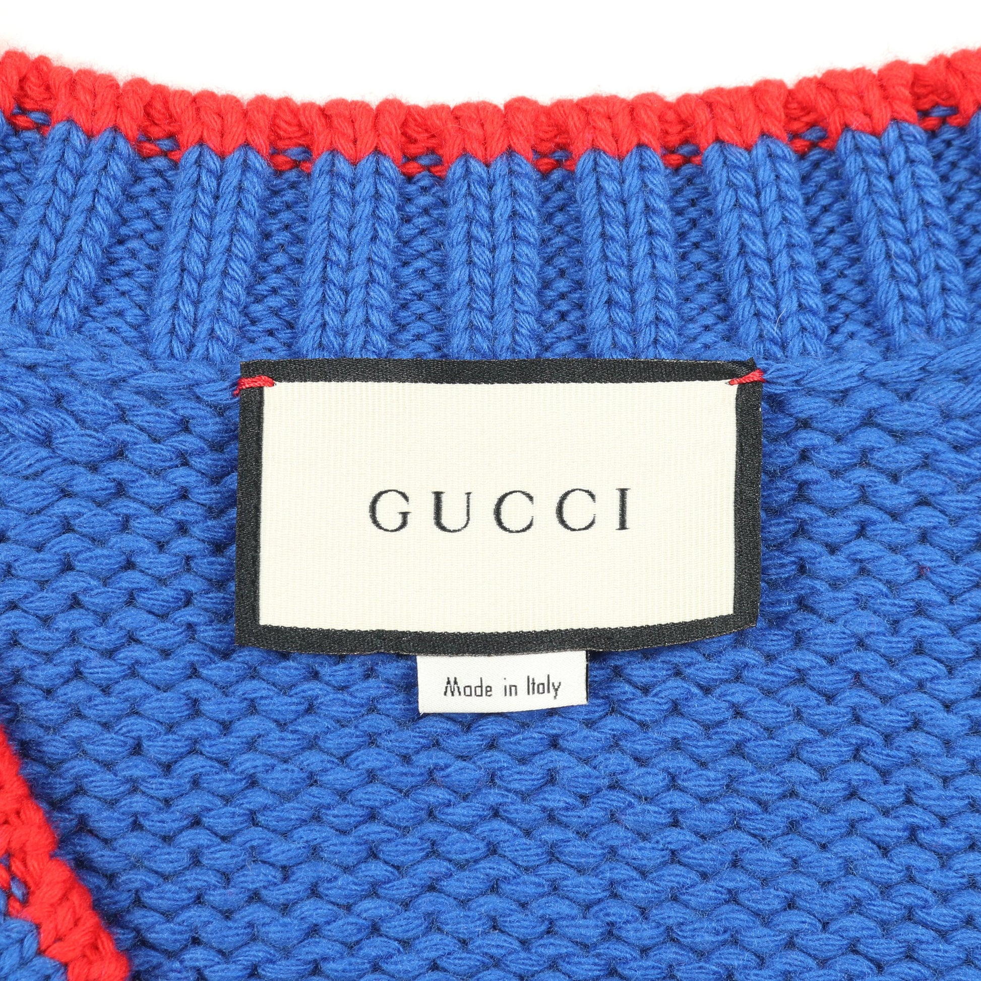 カーディガン Vネック ウール レッド ブルー グリーン グッチ トップス GUCCI