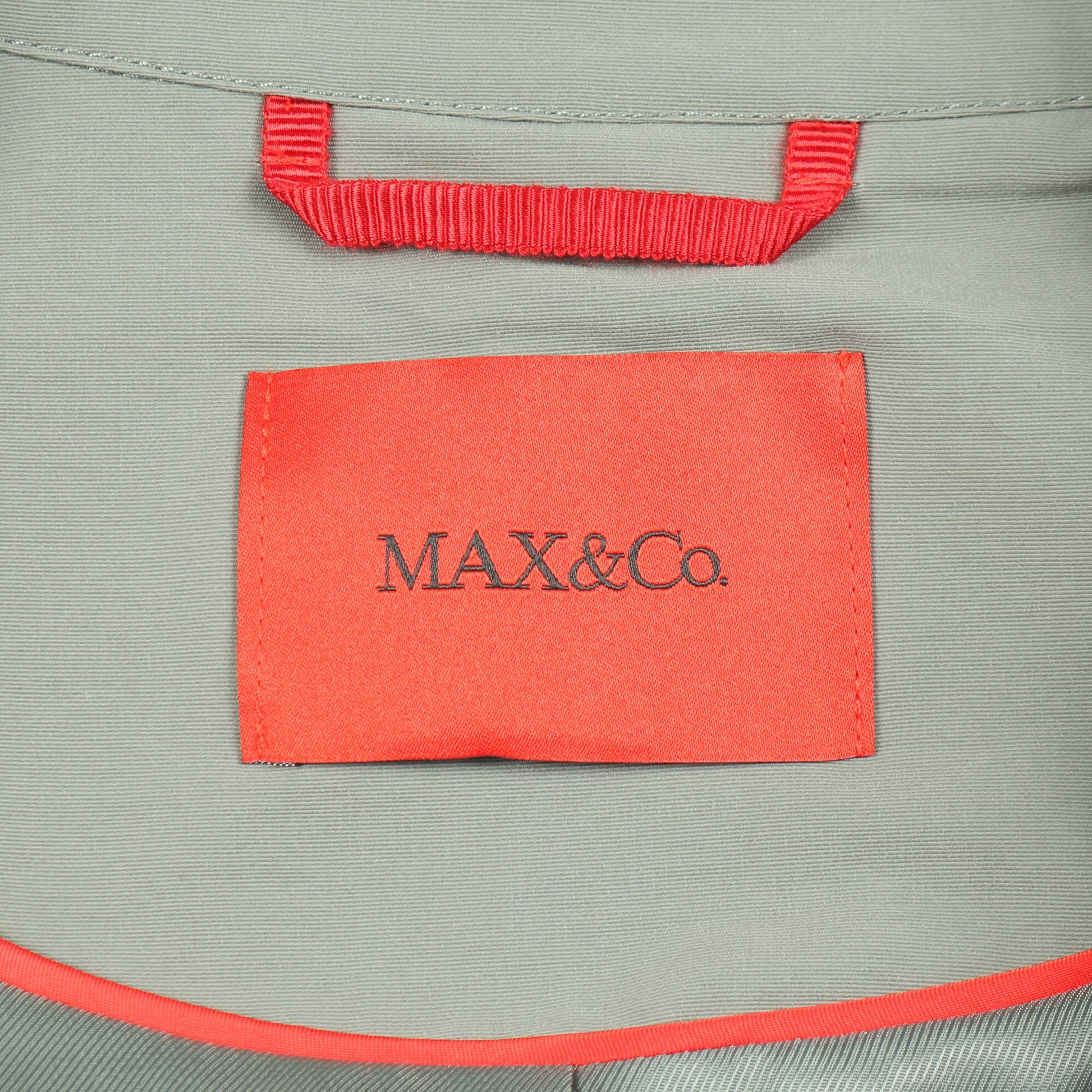 ロングコート グレーグリーン マックスアンドコー アウター MAX&Co.