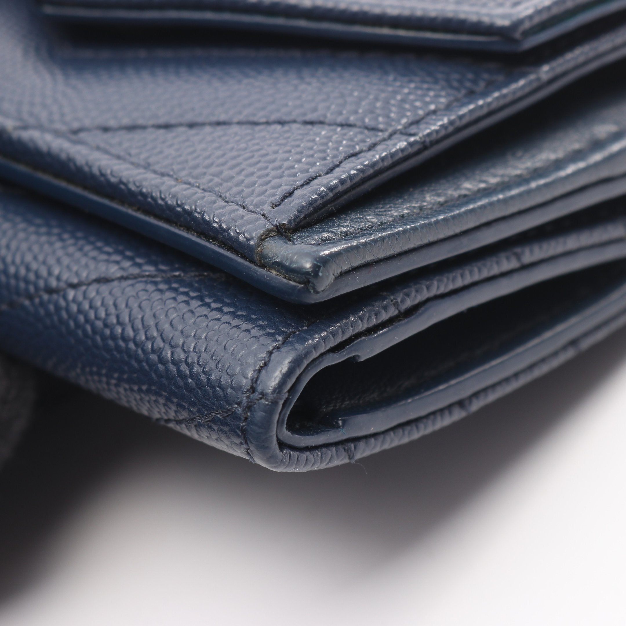 q65 サンローラン 三つ折り財布 ダークネイビー q65 サンローラン 三つ折り財布 ダークネイビー 財布 ネイビー（紺）系