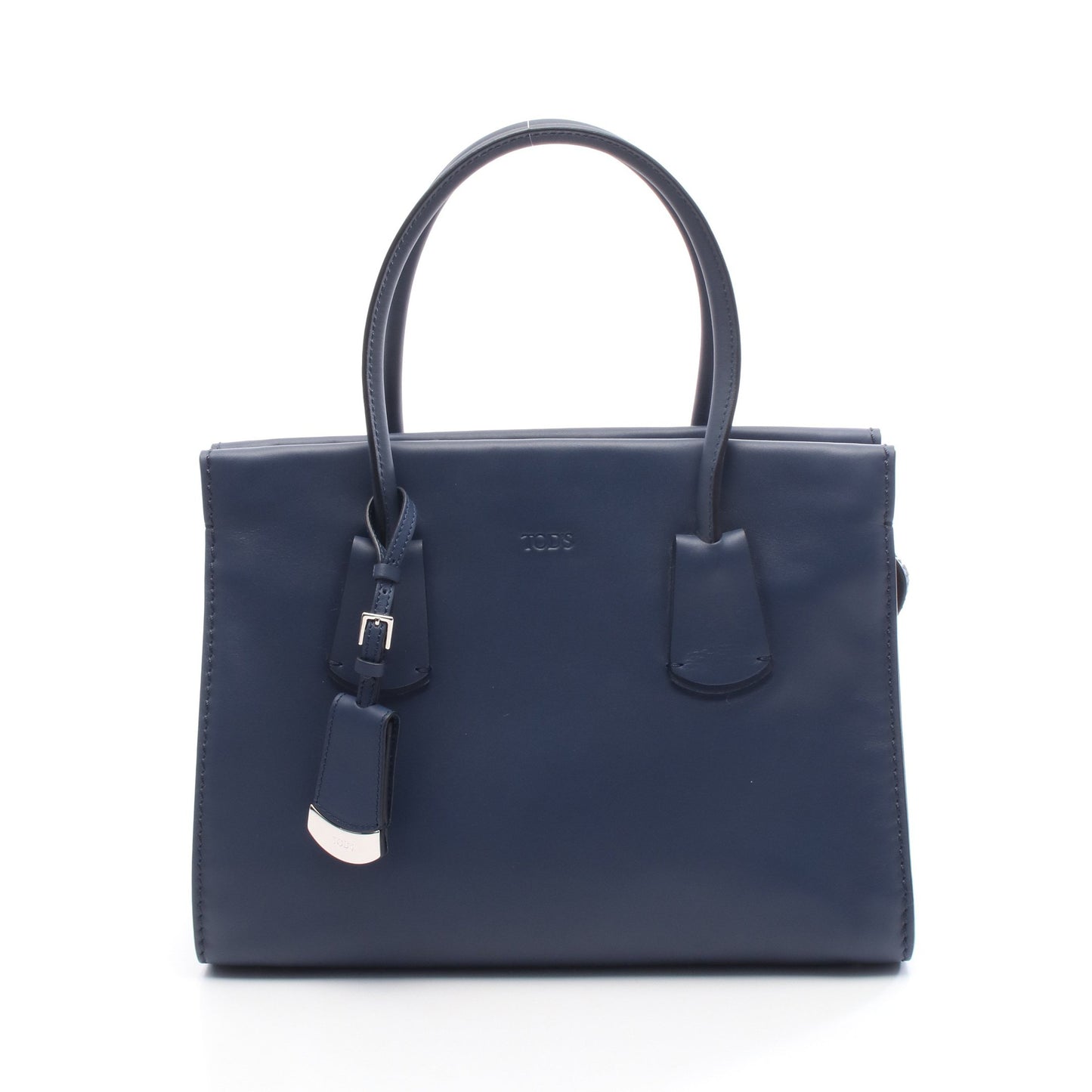 NOTE ノート ショッピング スモール ハンドバッグ トートバッグ レザー ネイビー トッズ バッグ TOD'S