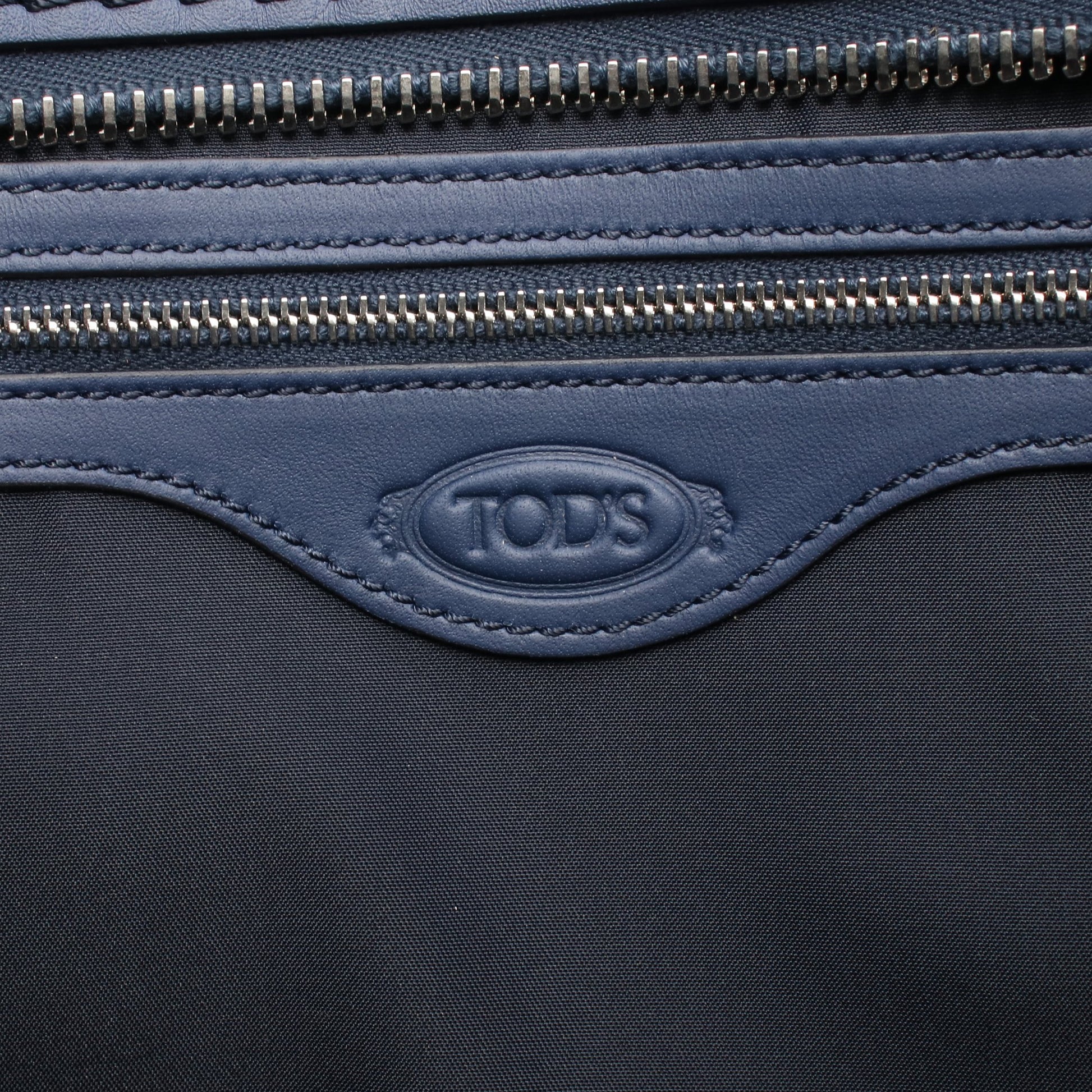 NOTE ノート ショッピング スモール ハンドバッグ トートバッグ レザー ネイビー トッズ バッグ TOD'S