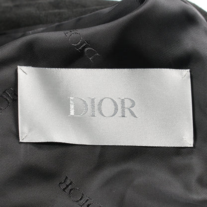 カナージュ バーシティジャケット ブルゾン スエード ナイロン ブラック 切替 ディオール アウター DIOR