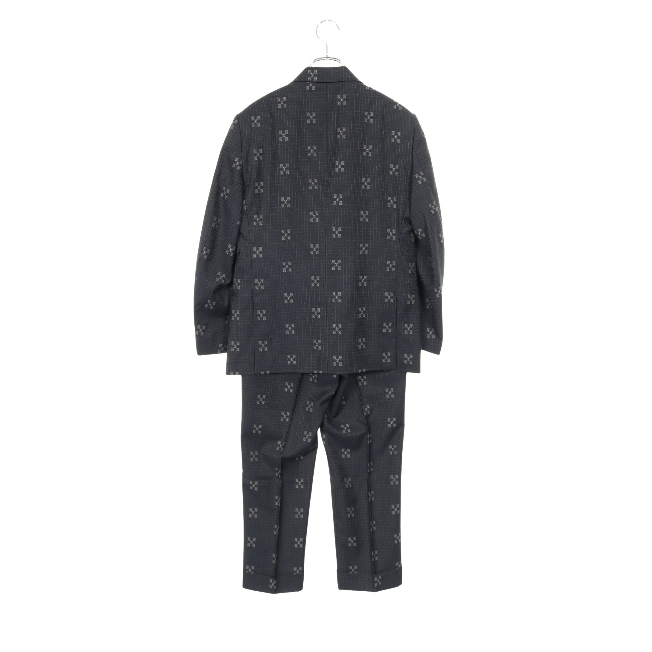 ダブルブレステッド ウール ポンヌフ スーツ セットアップ ウール