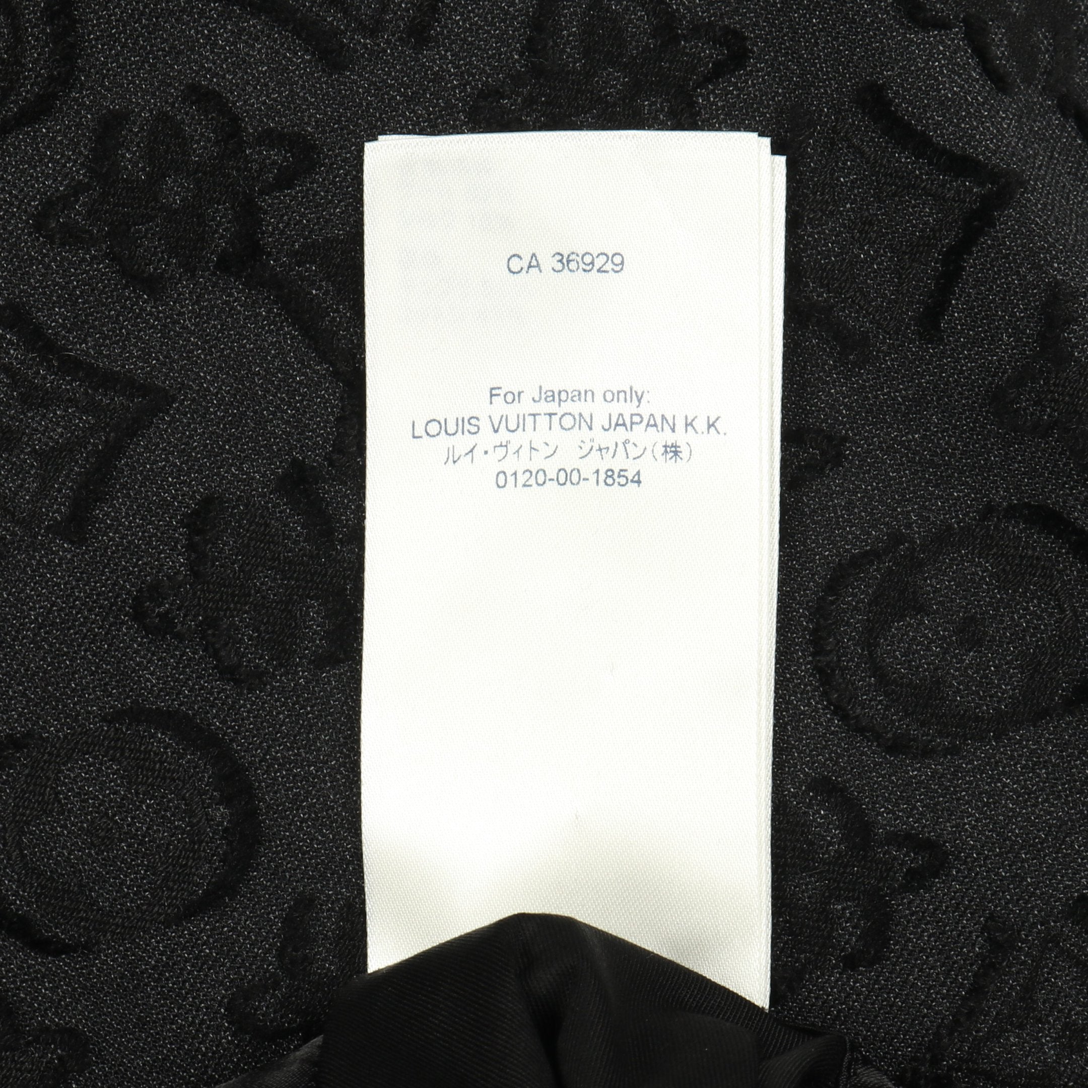 ブークレ モノグラム テーラードジャケット ウール シルク ブラック