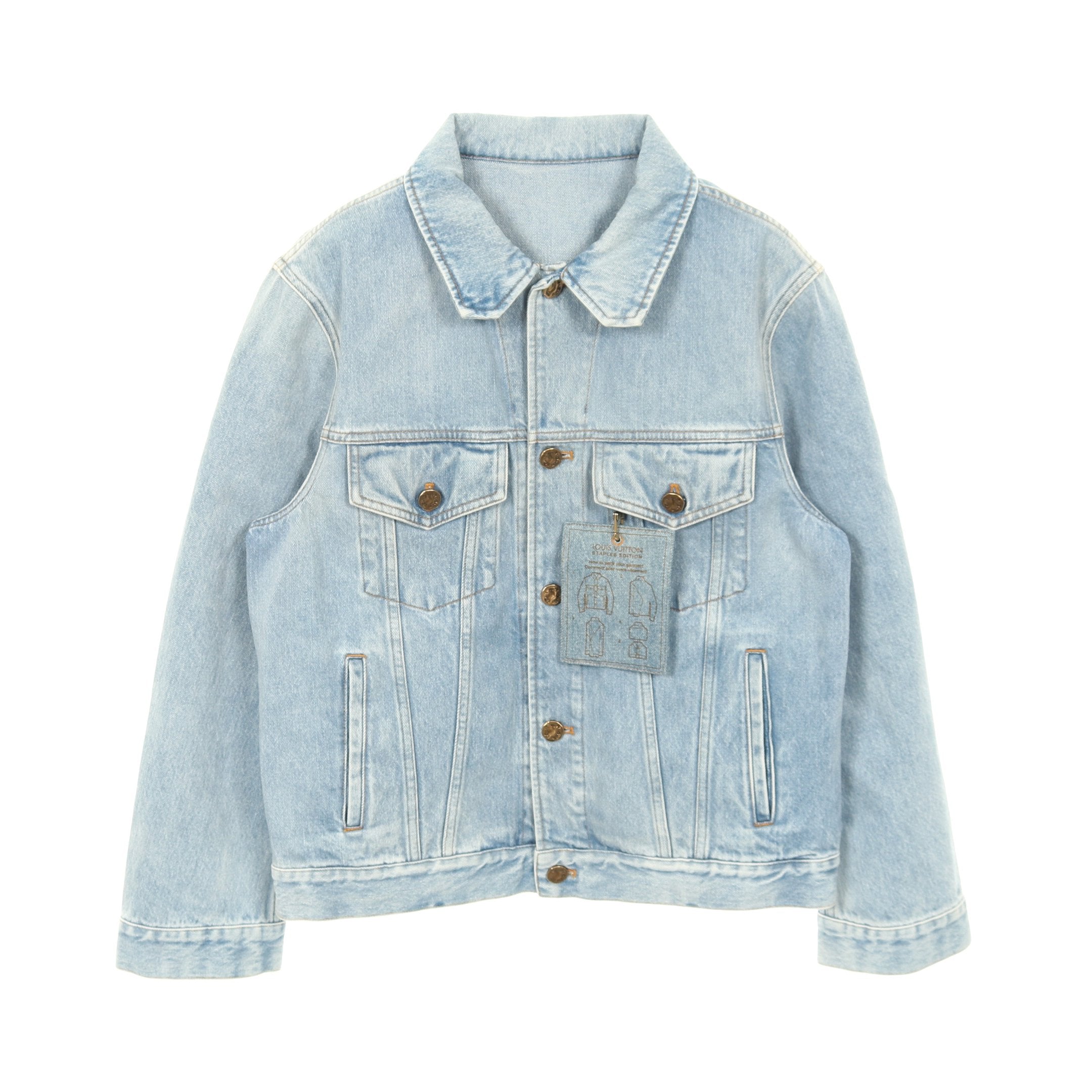 LOUIS VUITTON DNAデニムジャケット DNA デニムジャケット コットン ライトブルー ルイヴィトン – RECLO