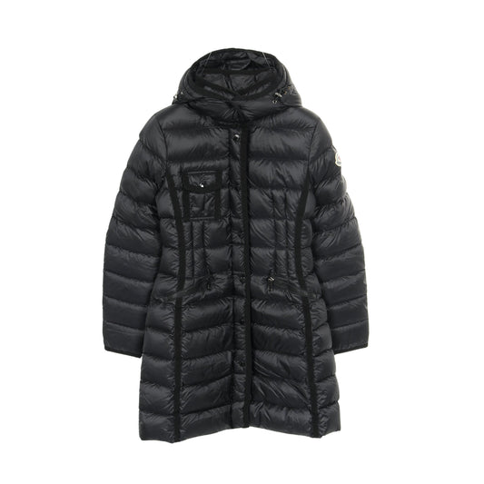 HERMINE エルミンヌ ダウンコート ナイロン ブラック モンクレール アウター MONCLER