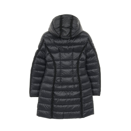 HERMINE エルミンヌ ダウンコート ナイロン ブラック モンクレール アウター MONCLER