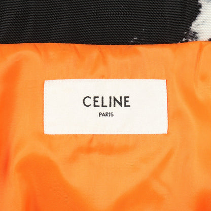 タイダイブルゾン ジャケット ロゴ ナイロン ブラック ホワイト 中綿 セリーヌ アウター CELINE