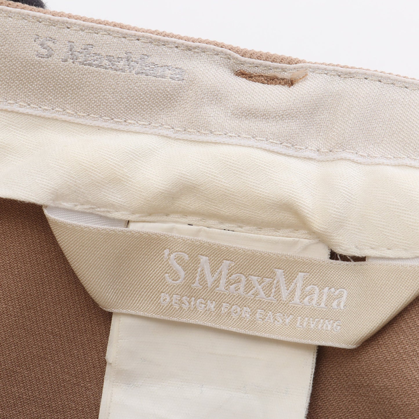 パンツ コットン ベージュ エスマックスマーラ ボトムス S Max Mara