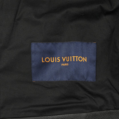 モノグラムエンボス ユーティリティ レザージャケット レザー ブラック ルイヴィトン アウター LOUIS VUITTON
