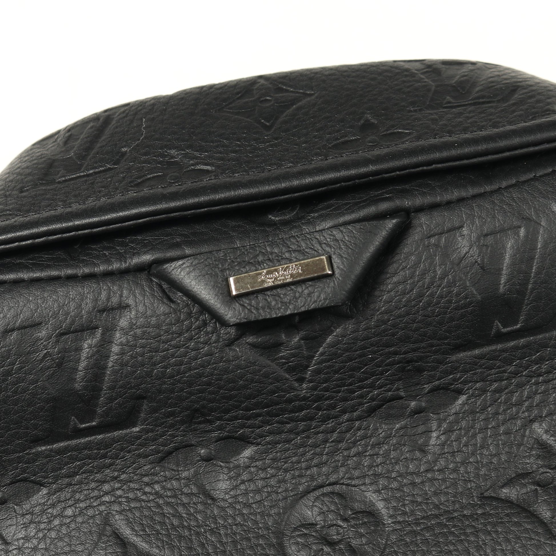 モノグラムエンボス ユーティリティ レザージャケット レザー ブラック ルイヴィトン アウター LOUIS VUITTON