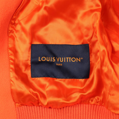 ミニバーシティブルゾン スタジャン ジャケット ウール レザー オレンジ ホワイト マルチカラー ルイヴィトン アウター LOUIS VUITTON