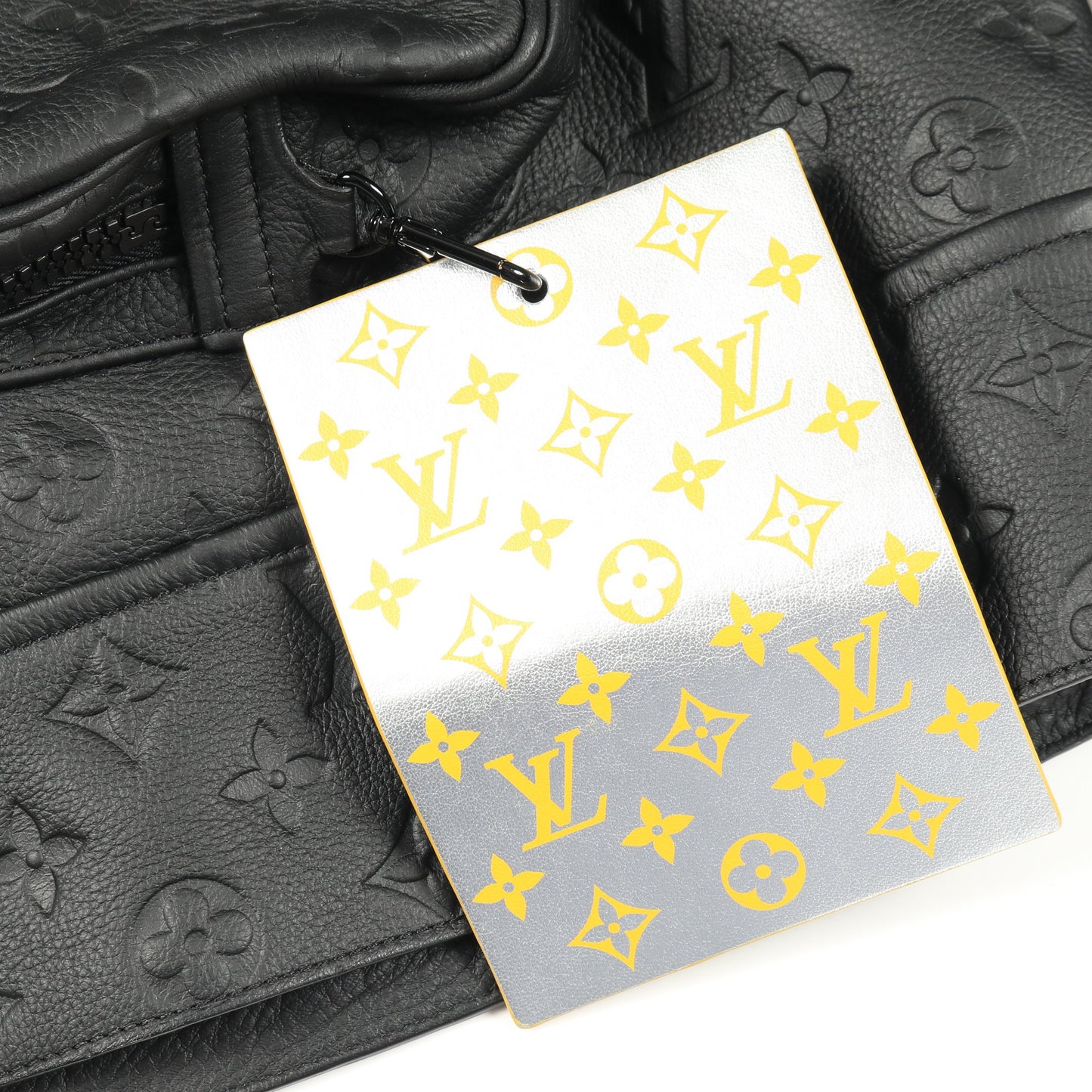 モノグラムエンボス ユーティリティ レザージャケット レザー ブラック ルイヴィトン アウター LOUIS VUITTON