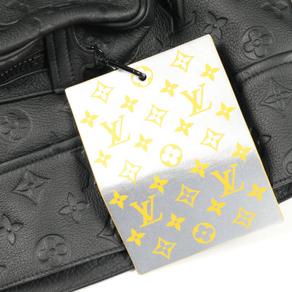 モノグラムエンボス ユーティリティ レザージャケット レザー ブラック ルイヴィトン アウター LOUIS VUITTON
