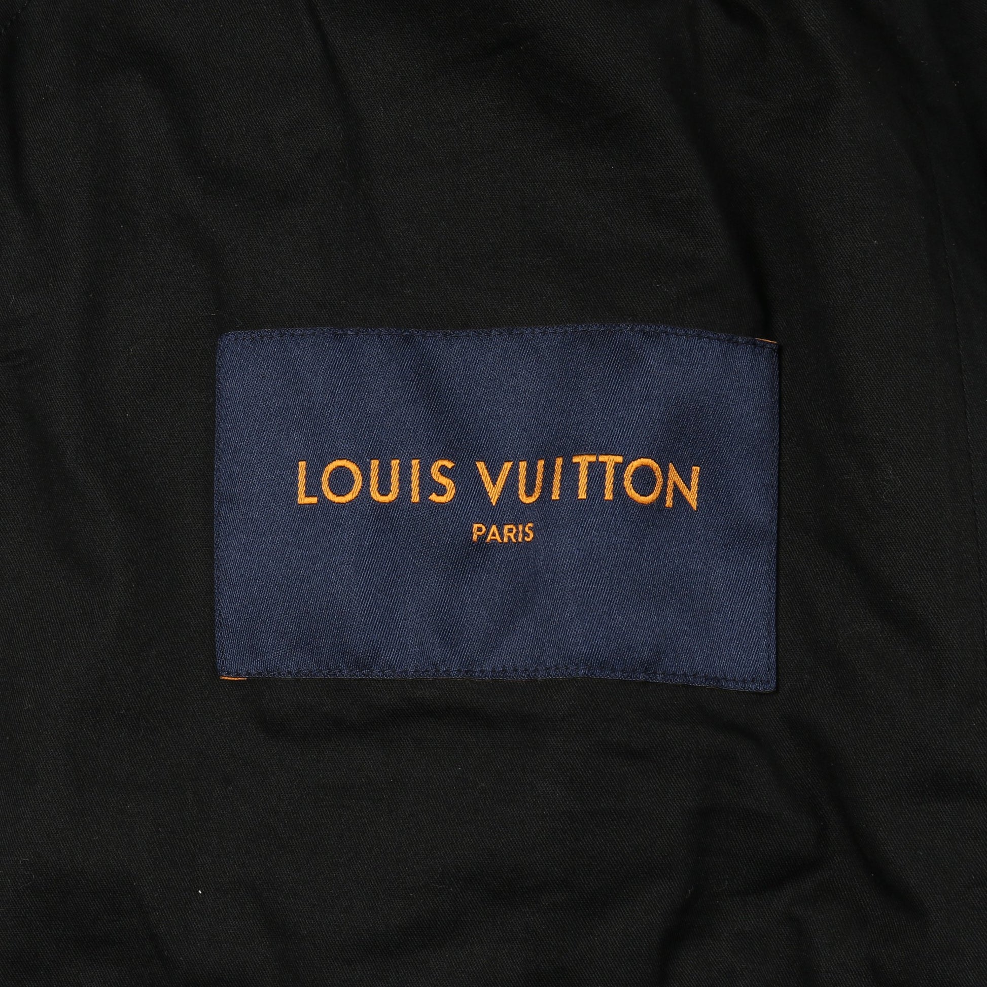 モノグラムエンボス ユーティリティ レザージャケット レザー ブラック ルイヴィトン アウター LOUIS VUITTON