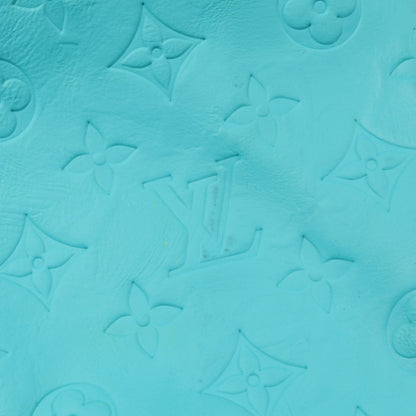 レインボープレイグラウンドバーシティブルゾン スタジャン ジャケット ウール レザー オフホワイト ブルー マルチカラー ルイヴィトン アウター LOUIS VUITTON