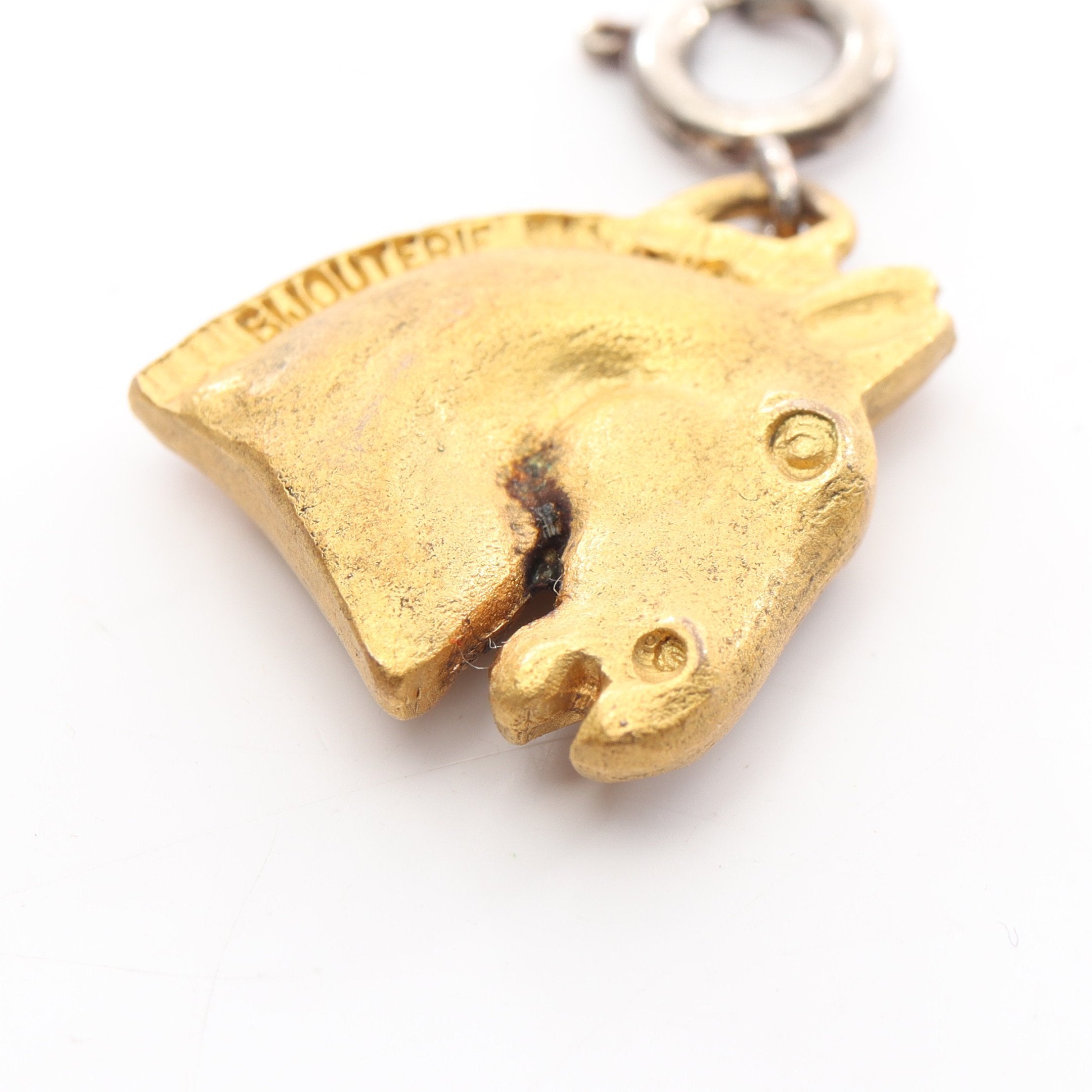 Z08-33　エルメス　ネックレストップ　シュバルホース　ゴールド Z08-33 エルメス ネックレストップ シュバルホース ゴールド