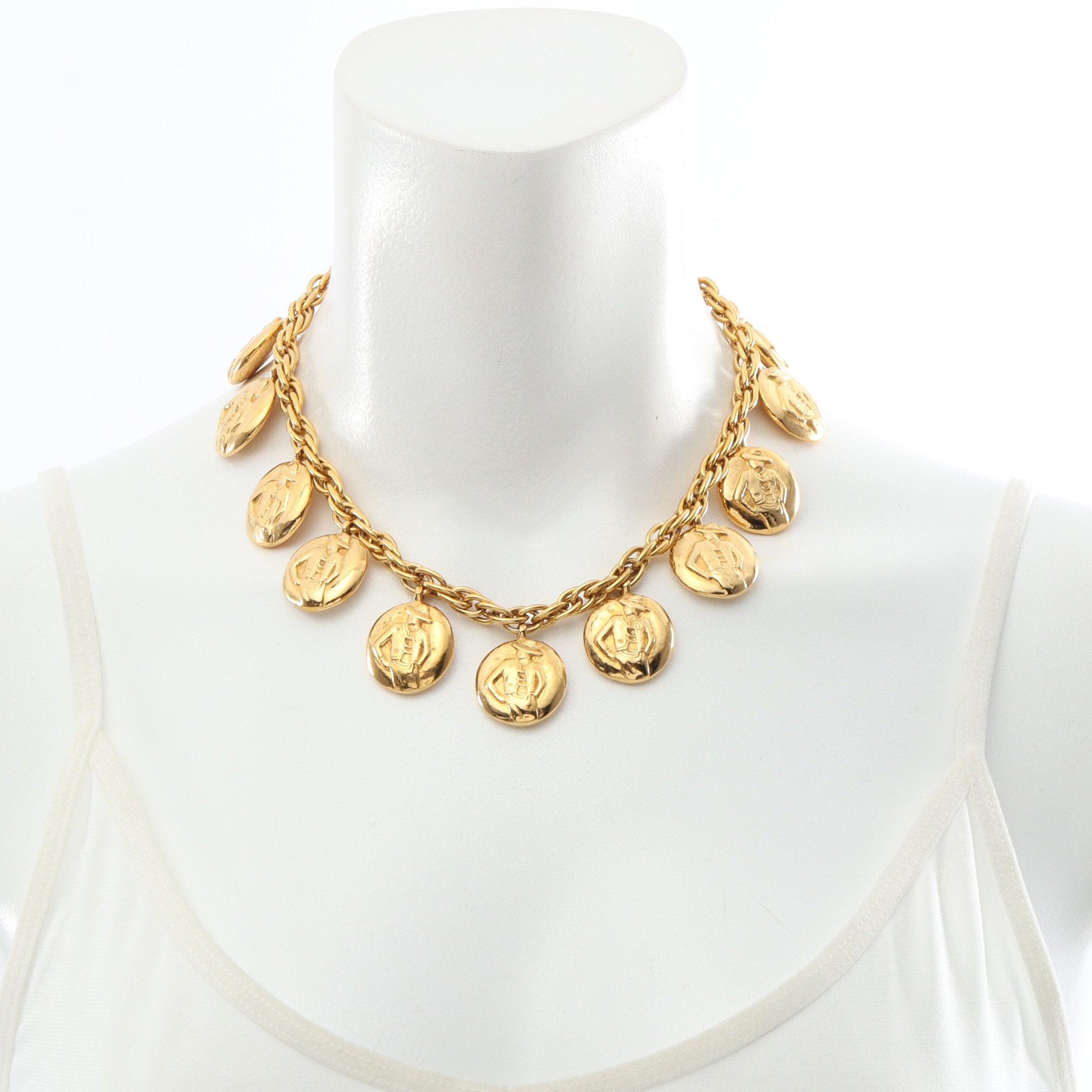 マドモアゼル ネックレス GP ゴールド ヴィンテージ シャネル – RECLO