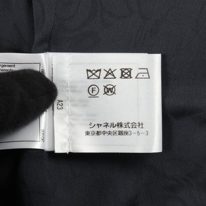 ココマークボタン ツイード デニムジャケット ナイロン コットン インディゴブルー 切替 シャネル アウター CHANEL