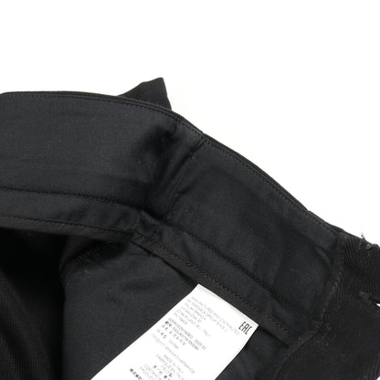 ワイド デニムパンツ コットン ブラック ボタンフライ エムエムシックスメゾンマルジェラ ボトムス MM6 MAISON MARGIELA