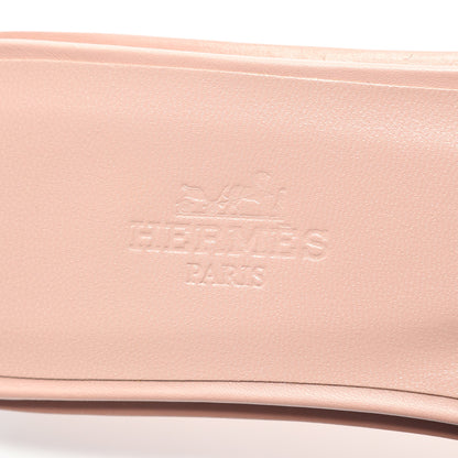 オラン サンダル レザー ピンク ブラック エルメス シューズ HERMES