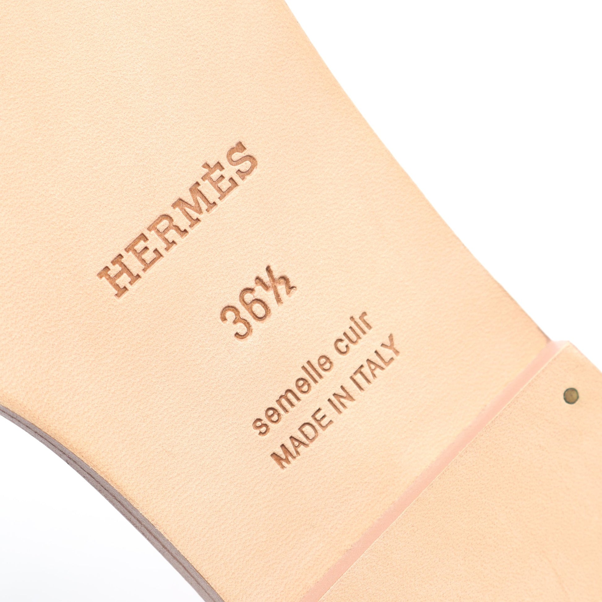 オラン サンダル レザー ピンク ブラック エルメス シューズ HERMES
