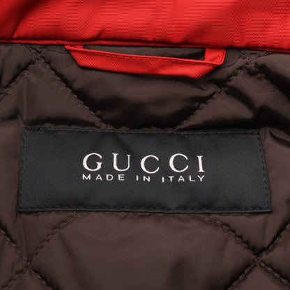 ライダースジャケット ナイロン レッド 中綿 グッチ アウター GUCCI