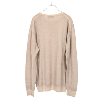 ニット クルーネック ウール ベージュ クルチアーニ トップス Cruciani