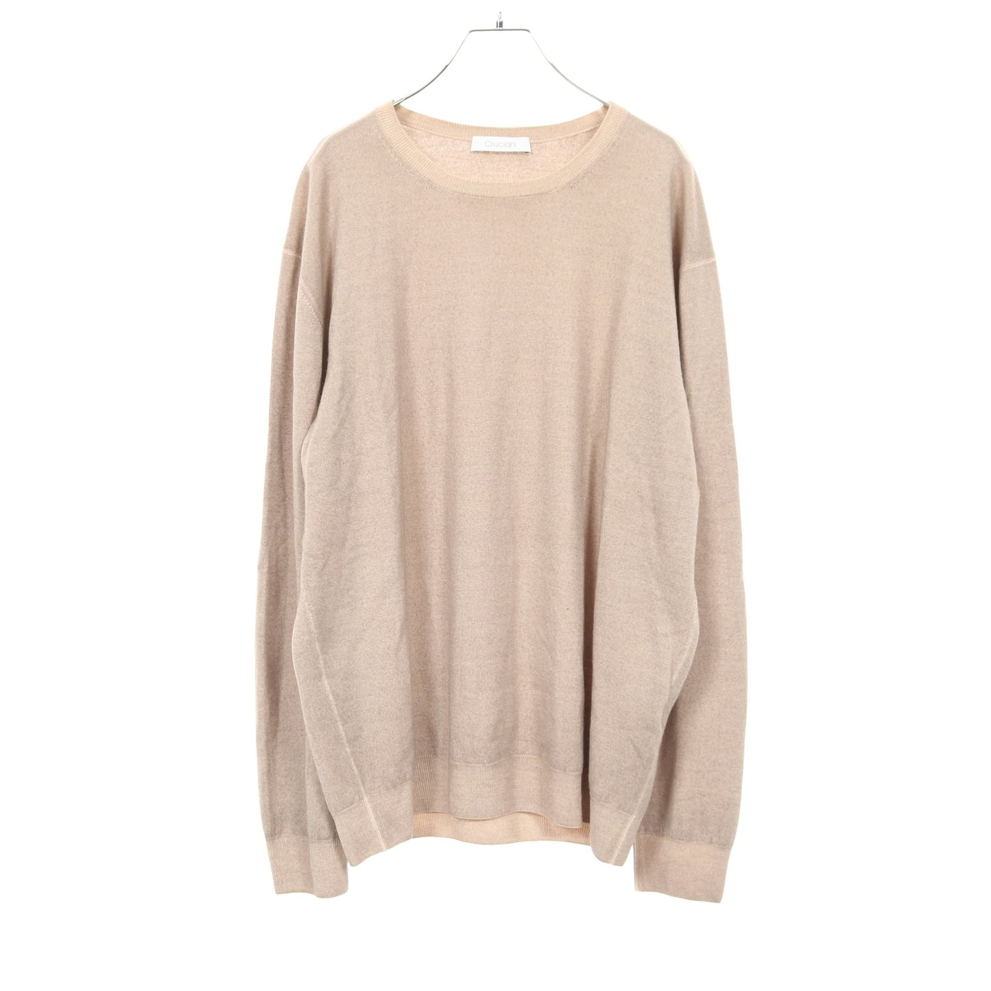 ニット クルーネック ウール ベージュ クルチアーニ トップス Cruciani