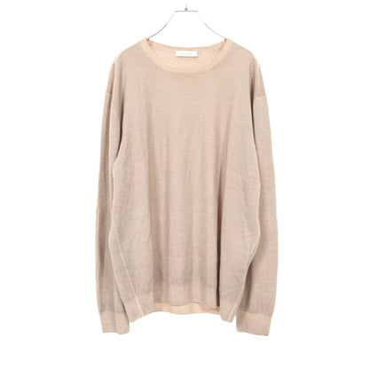 ニット クルーネック ウール ベージュ クルチアーニ トップス Cruciani