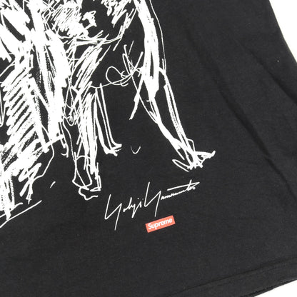 Supreme × Yoji Yamamoto Scribble Portrait Tee 半袖Tシャツ コットン ブラック シュプリーム トップス Supreme