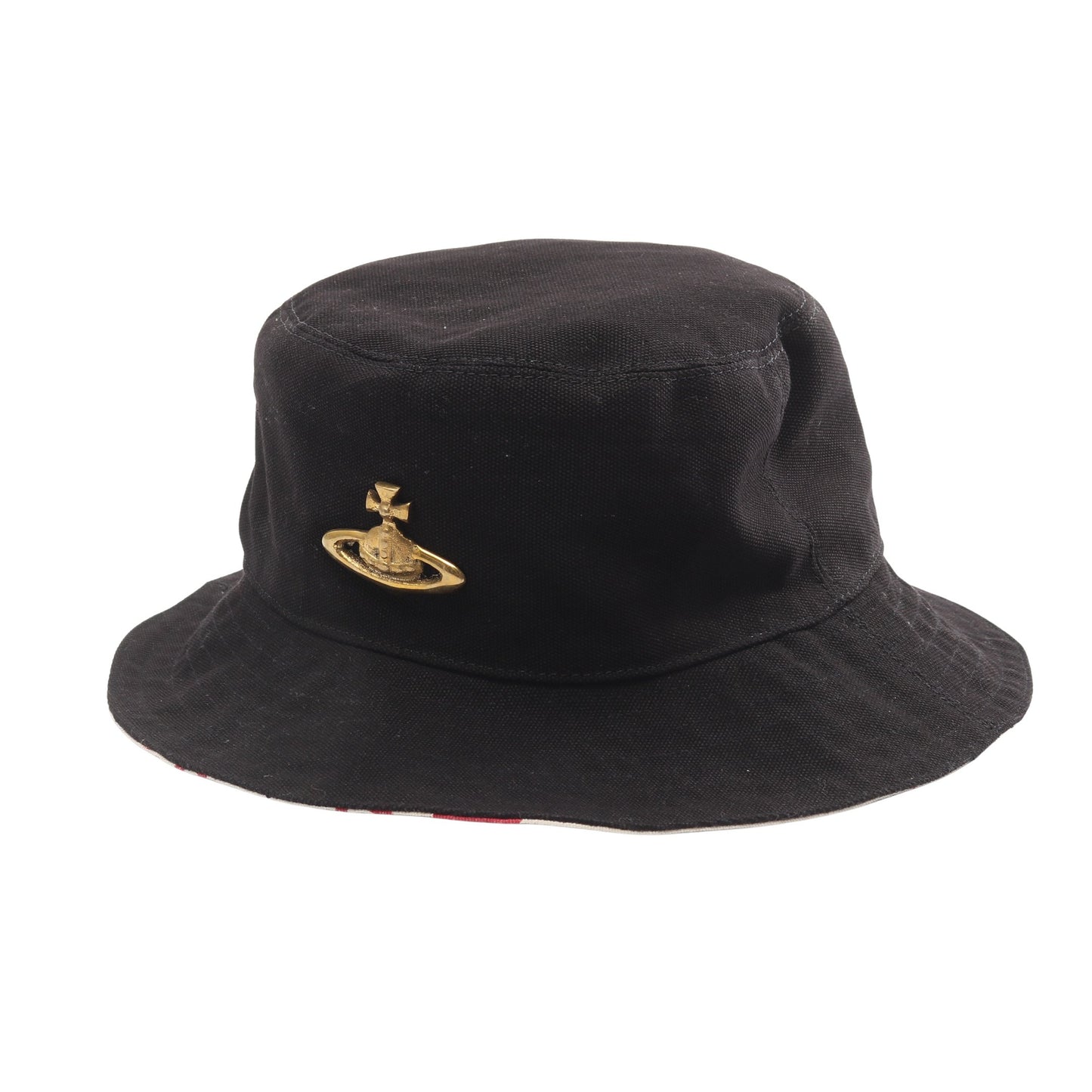 FISHER BUCKET HAT オーブ バケット ハット コットン ブラック ヴィヴィアンウエストウッド 財布・小物 Vivienne Westwood