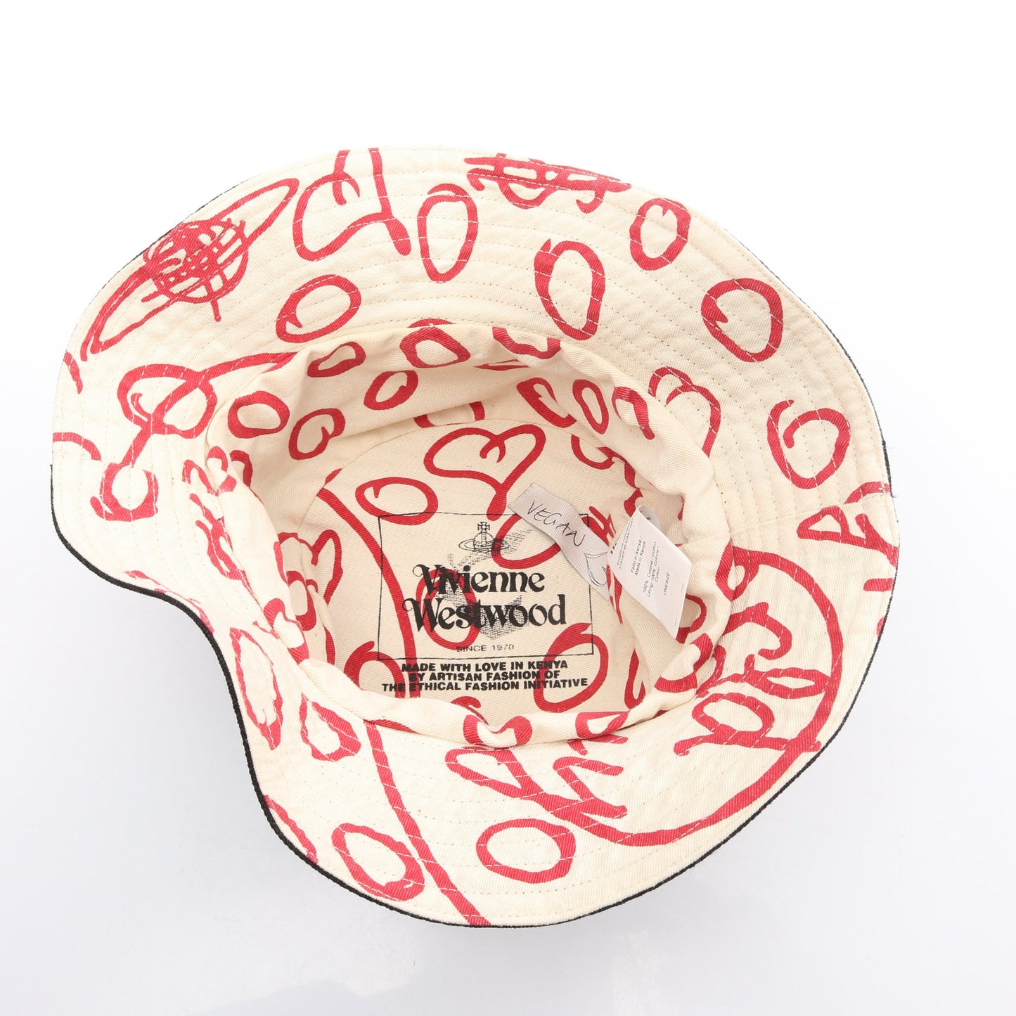 FISHER BUCKET HAT オーブ バケット ハット コットン ブラック ヴィヴィアンウエストウッド 財布・小物 Vivienne Westwood