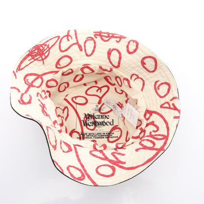 FISHER BUCKET HAT オーブ バケット ハット コットン ブラック ヴィヴィアンウエストウッド 財布・小物 Vivienne Westwood