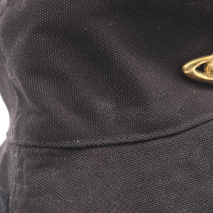 FISHER BUCKET HAT オーブ バケット ハット コットン ブラック ヴィヴィアンウエストウッド 財布・小物 Vivienne Westwood