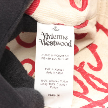 FISHER BUCKET HAT オーブ バケット ハット コットン ブラック ヴィヴィアンウエストウッド 財布・小物 Vivienne Westwood