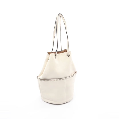 MINI DAISY ミニデイジー ハンドバッグ レザー アイボリー スタッズ ジェイアンドエムデヴィッドソン バッグ J&M DAVIDSON